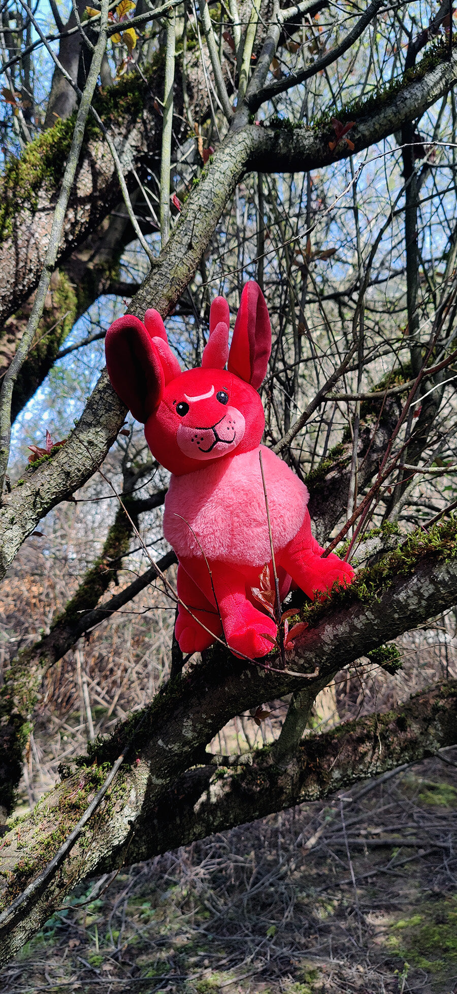 Blood Moon Jackalope • Glow in the Dark Plushie