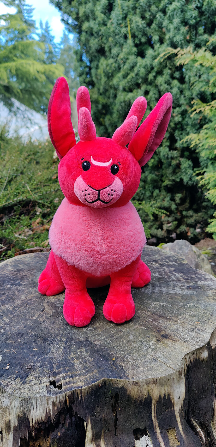 Blood Moon Jackalope • Glow in the Dark Plush Toy