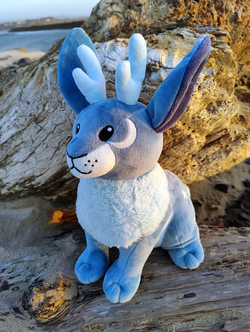 Blue Moon Jackalope • Glow in the Dark Plush Toy