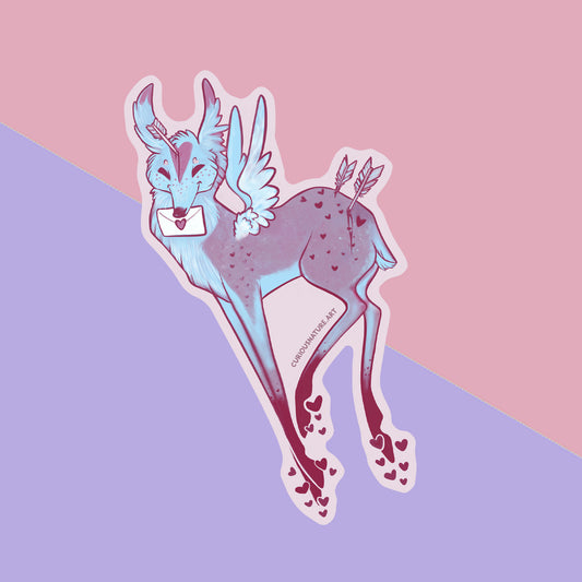 Cupid Unicorn • Vinyl Sticker