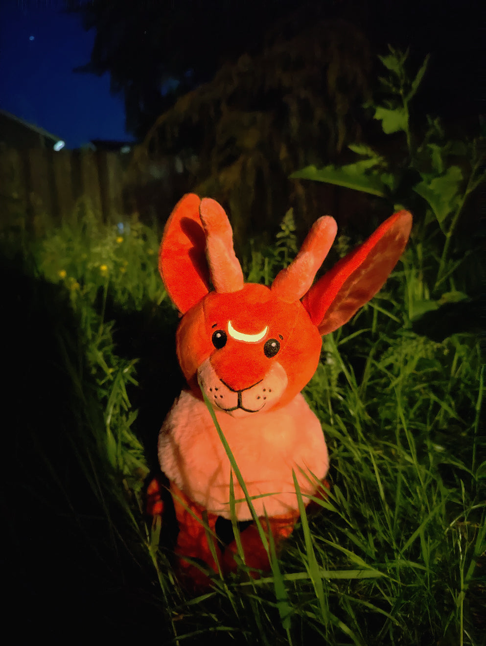 Blood Moon Jackalope • Glow in the Dark Plushie