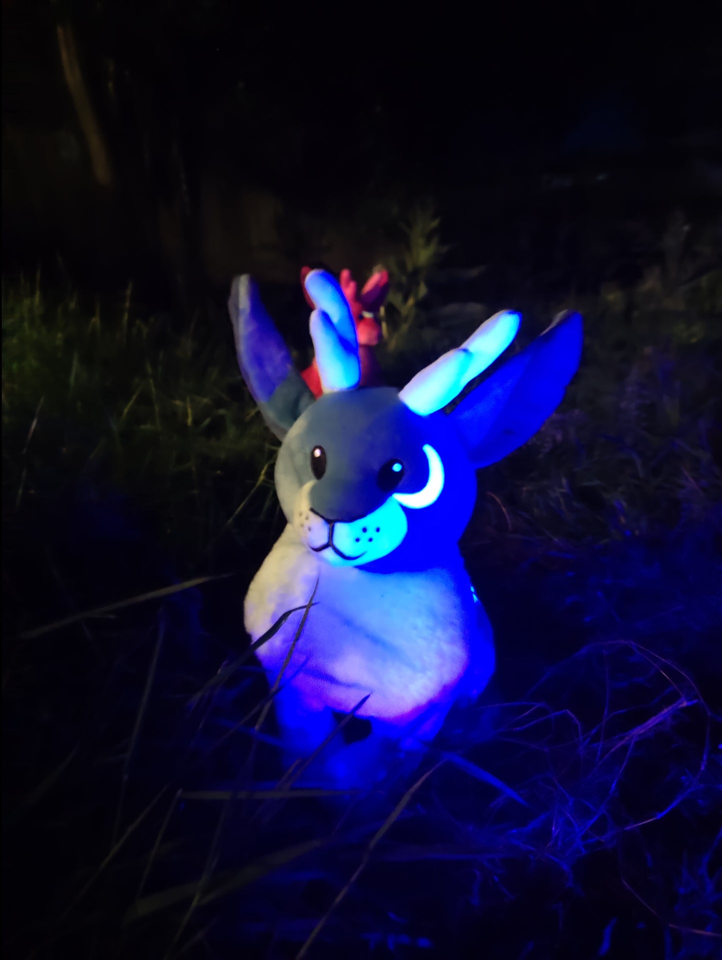 Blue Moon Jackalope • Glow in the Dark Plush Toy