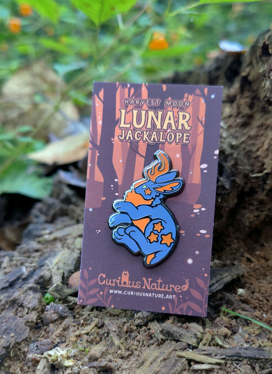 Harvest Moon Jackalope • Glow in the Dark Enamel Pin