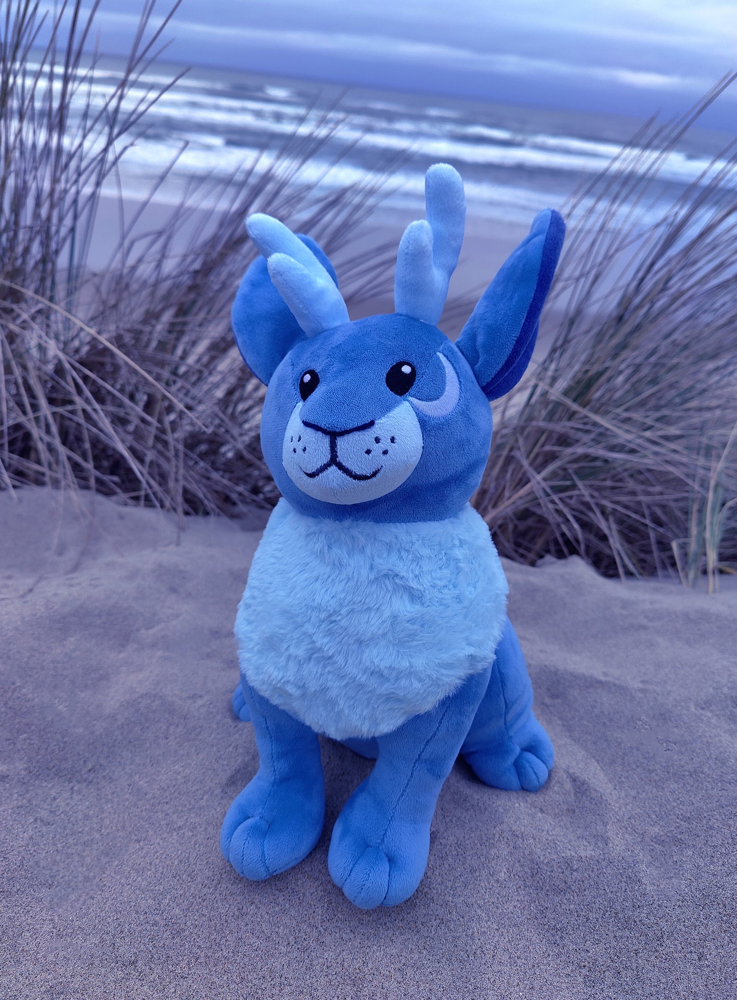 Blue Moon Jackalope • Glow in the Dark Plush Toy