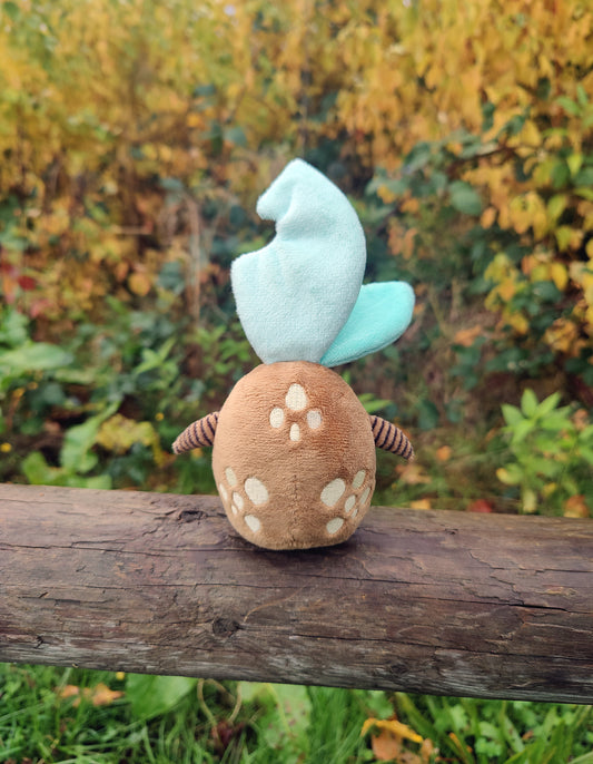 Moonsprout Mandrake • Glow in the Dark Keychain Plushie