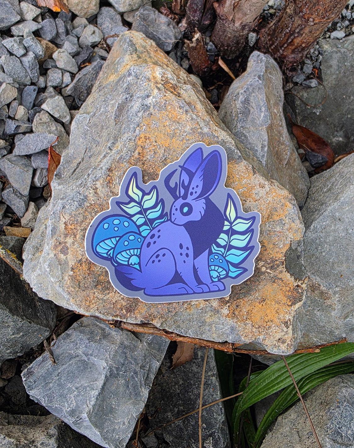 Mushroom Jackalope• Vinyl Sticker