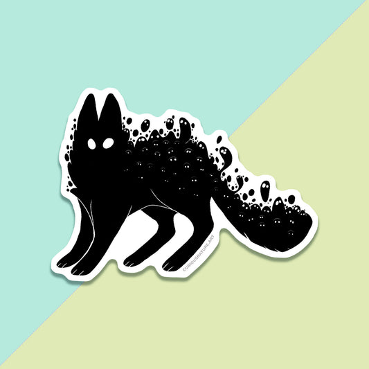 Spooked Ghost Kitty • Vinyl Sticker