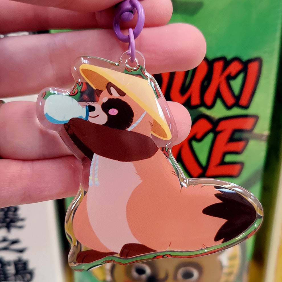 Tipsy Tanuki • Acrylic Keychain