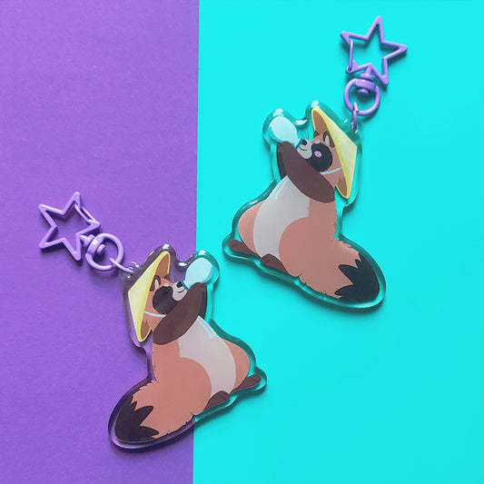 Tipsy Tanuki • Acrylic Keychain