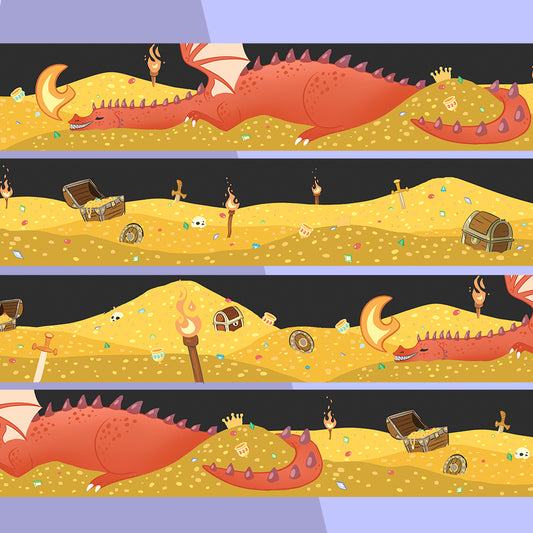 Dragons Lair • Gold Foil Washi Tape