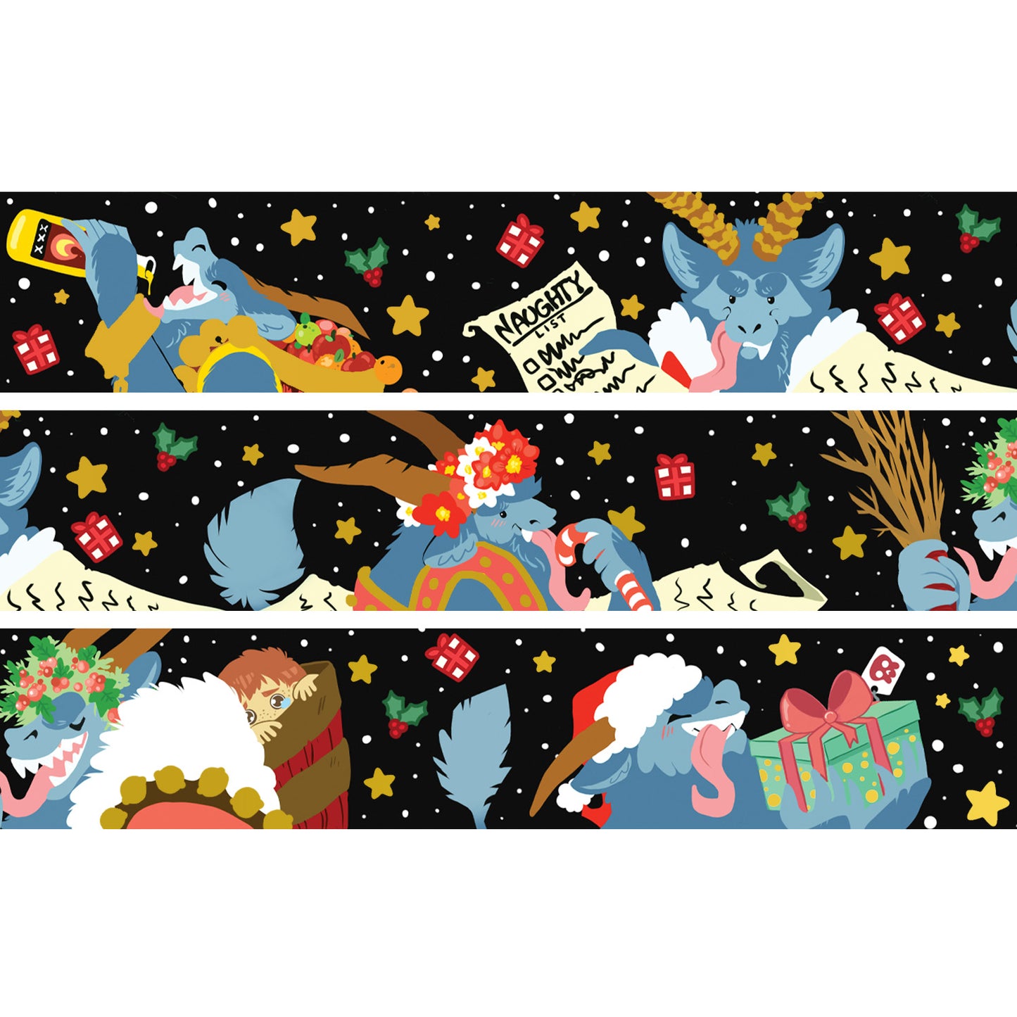Krampus • Gold Foil Washi Tape