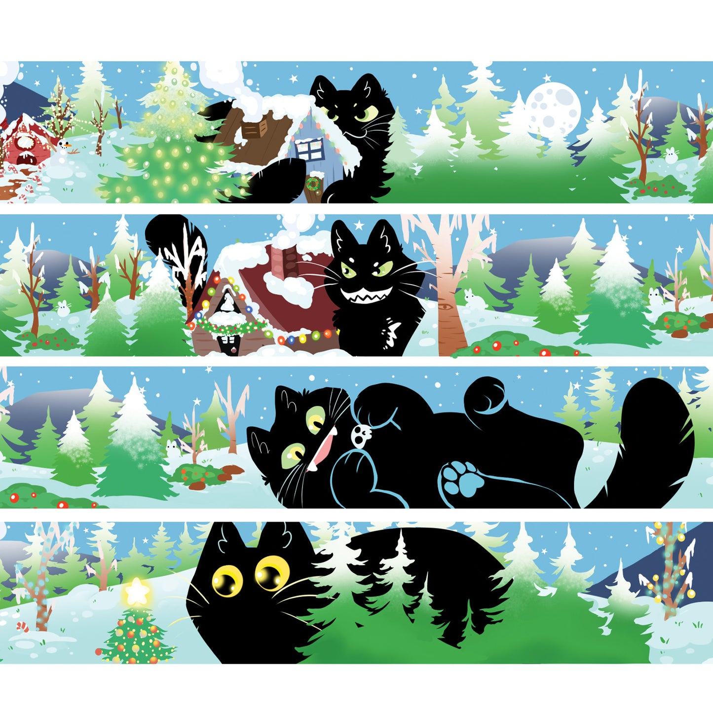 Jólakötturinn the Yule Cat • Washi Tape