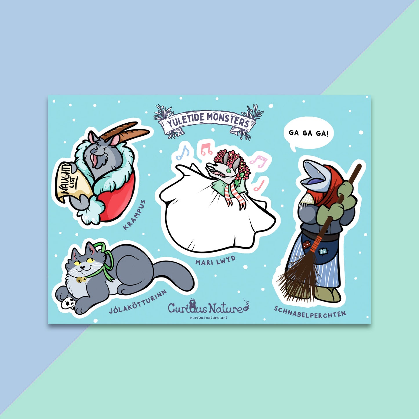 Yuletide Monsters • Sticker Sheet