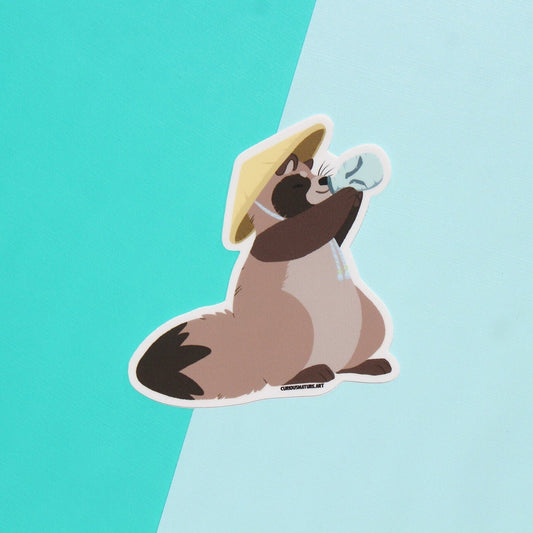 Tipsy Tanuki • Vinyl Sticker