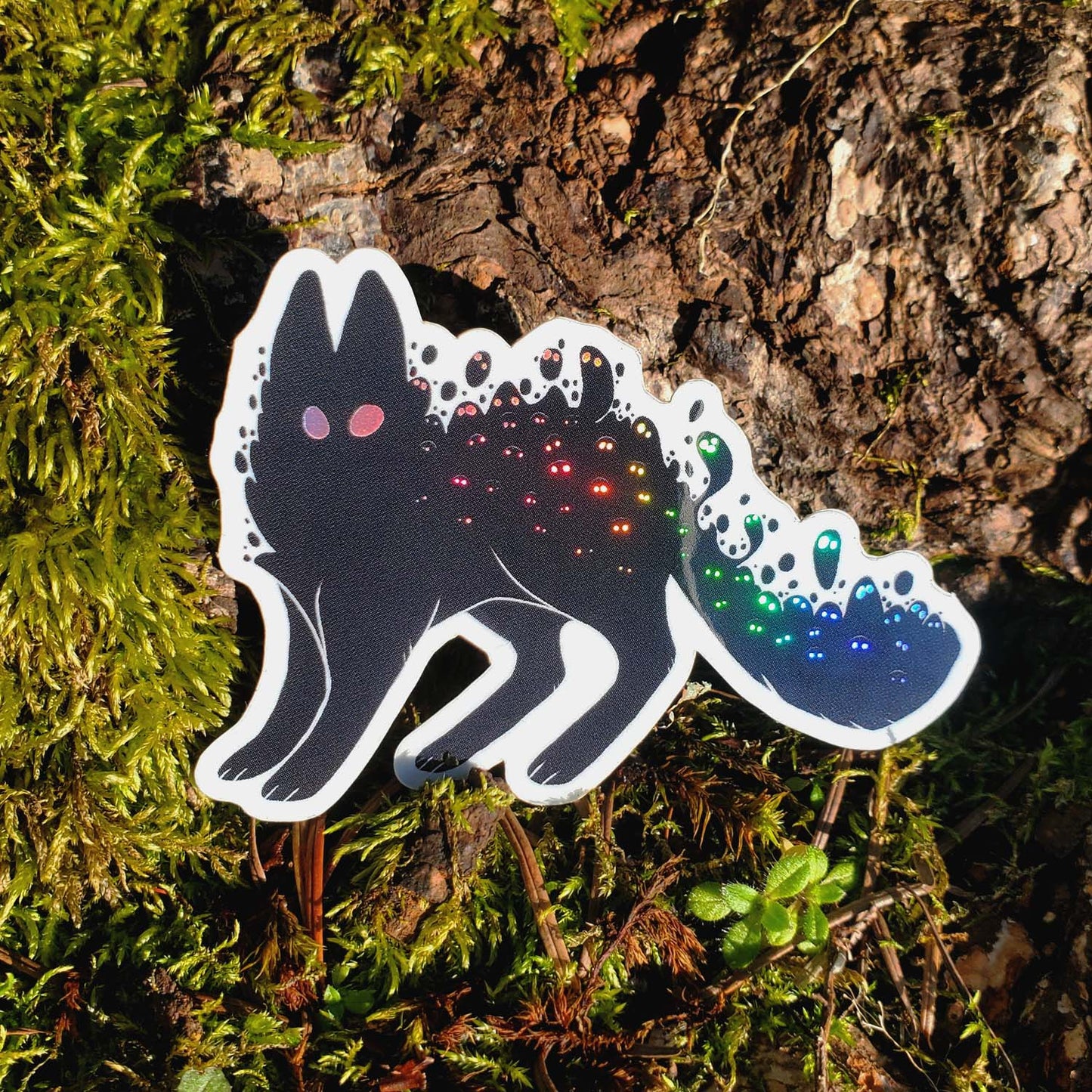 Spooked Ghost Kitty • Vinyl Sticker