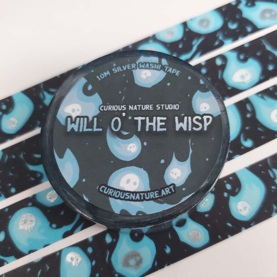Will o' the Wisp • Silver Foil Washi Tape