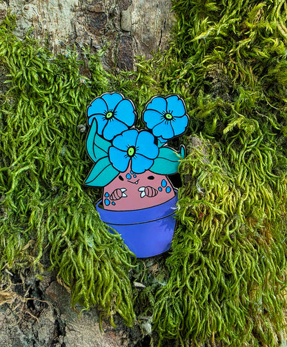 Flower Buds • Glow in the Dark Enamel Pin