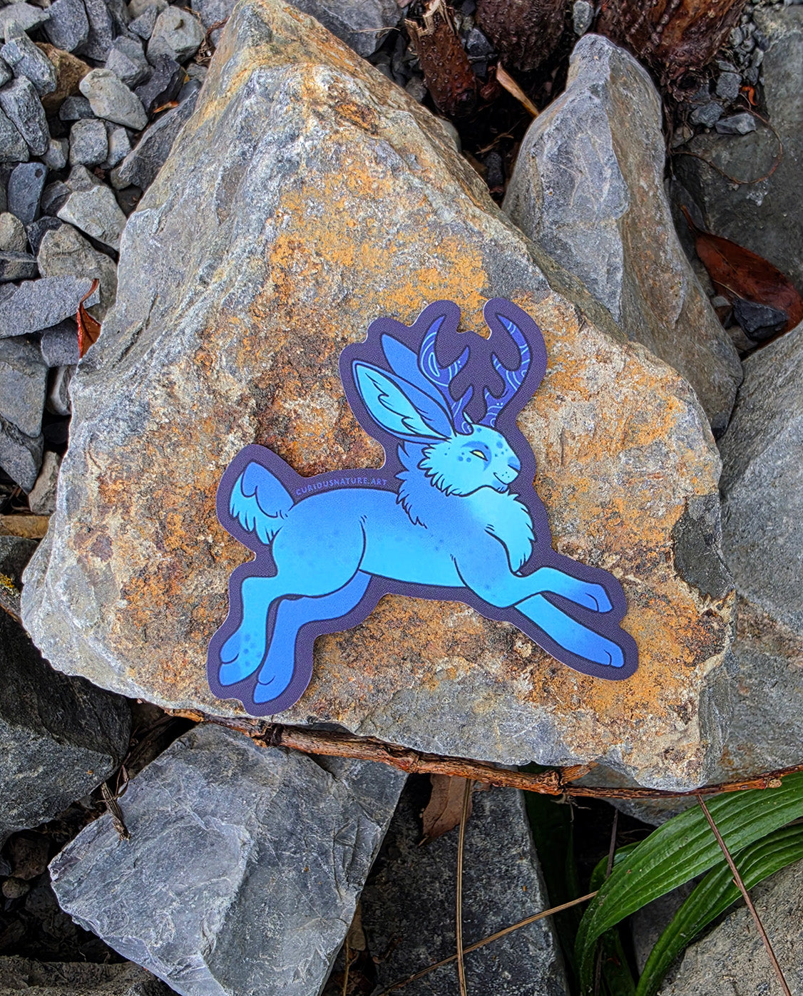 Hoppy Blue Moon Jackalope • Sticker
