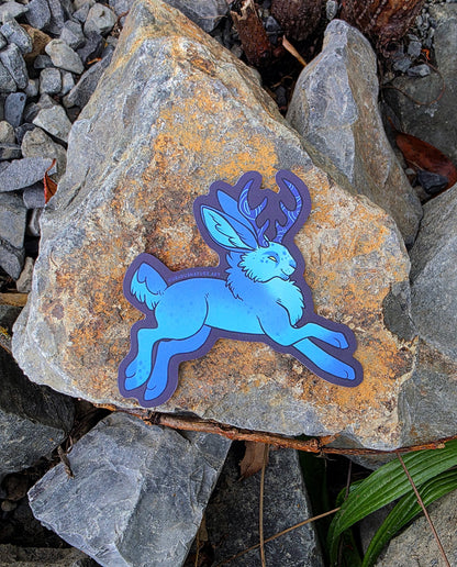 Hoppy Blue Moon Jackalope • Sticker