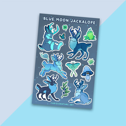 Blue Moon Jackalope • Sticker Sheet