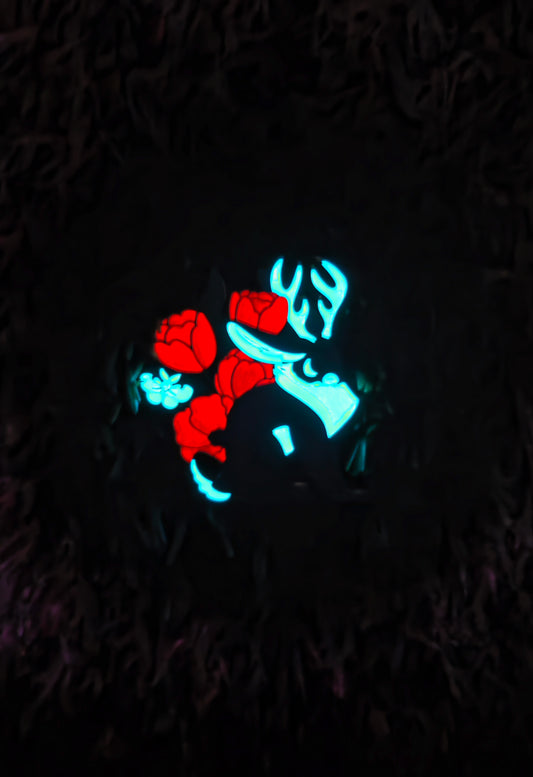 Flower Jack • Glow in the Dark Enamel Pin