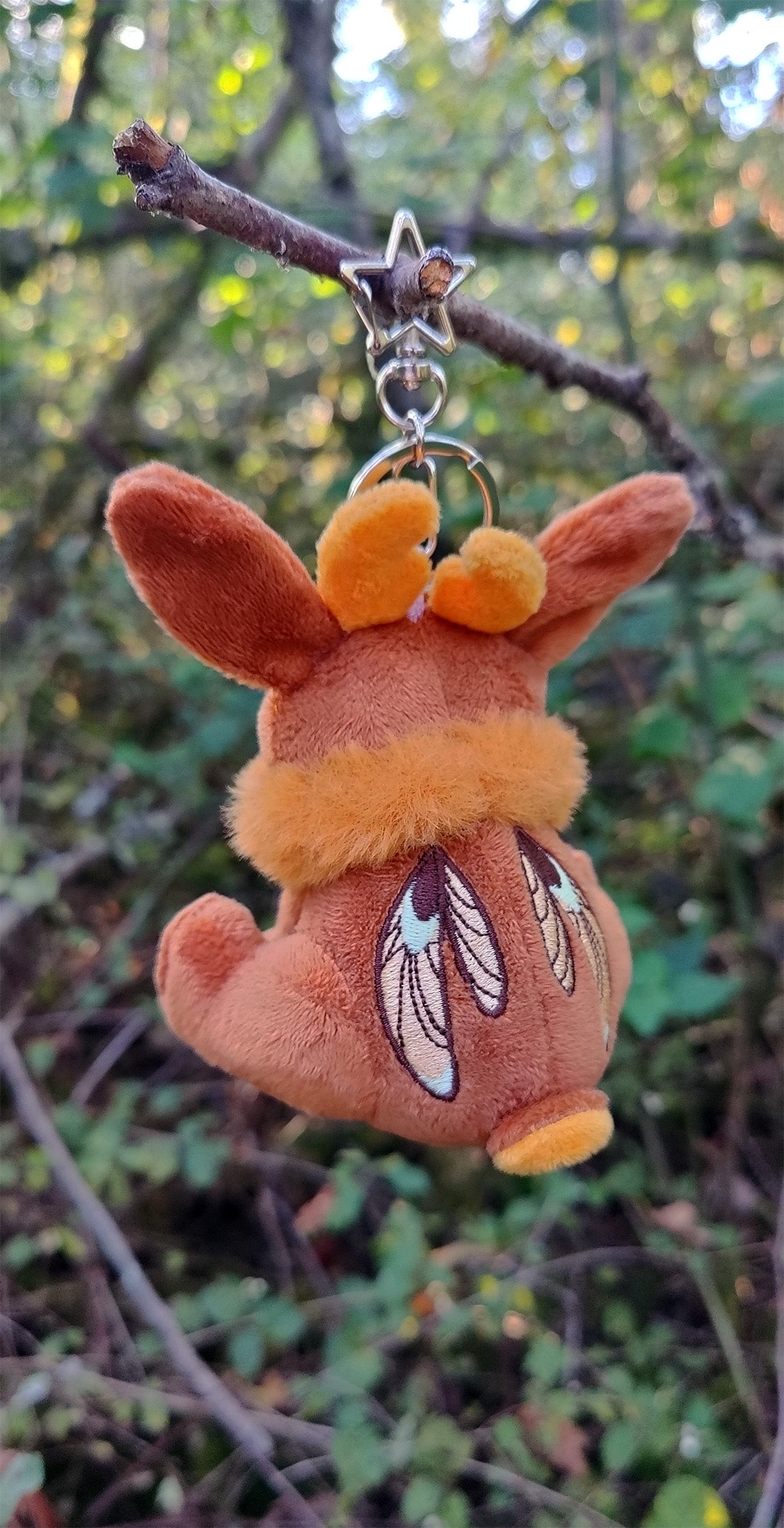 Mini Havest Moon Jackalope • Glow in the Dark Keychain Plushie