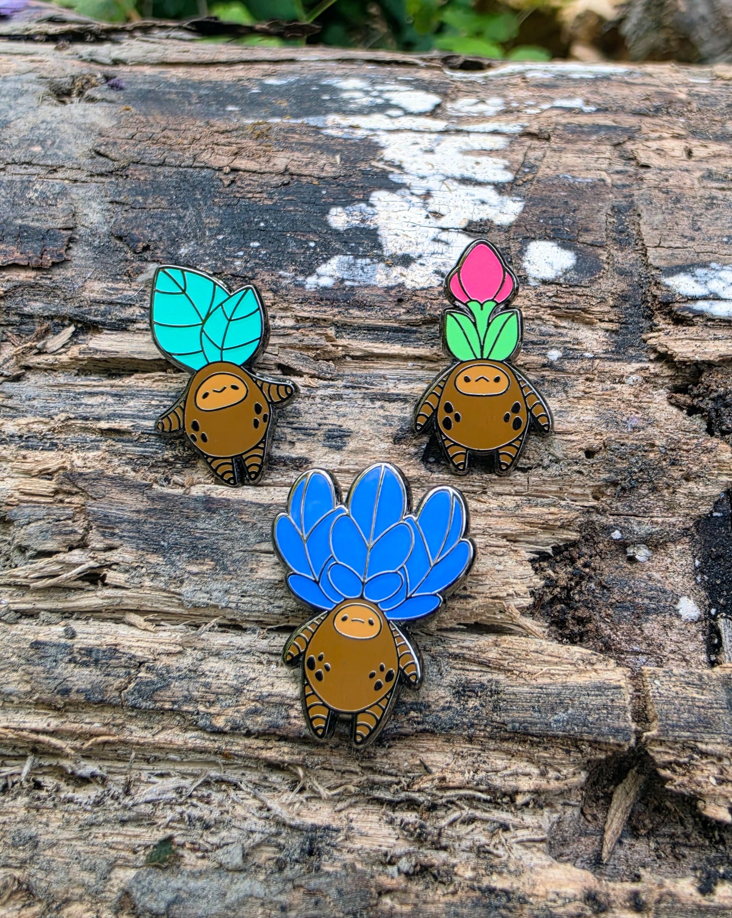 Mandrakes • Glow in the Dark Mini Enamel Pin Set