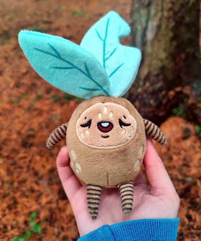 Moonsprout Mandrake • Glow in the Dark Keychain Plushie