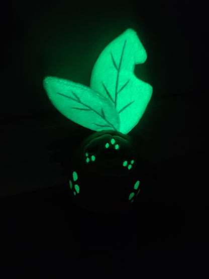 Moonsprout Mandrake • Glow in the Dark Keychain Plushie