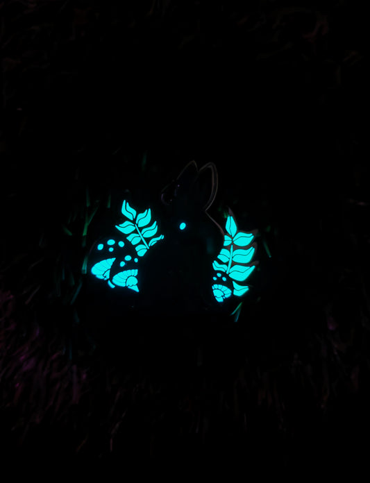 Mushroom Jack • Glow in the Dark Enamel Pin