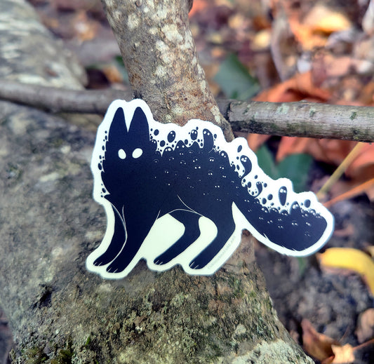 Spooked Ghost Kitty • Vinyl Sticker