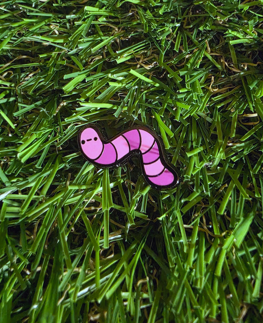 Worm Friend • Mini Enamel Pin