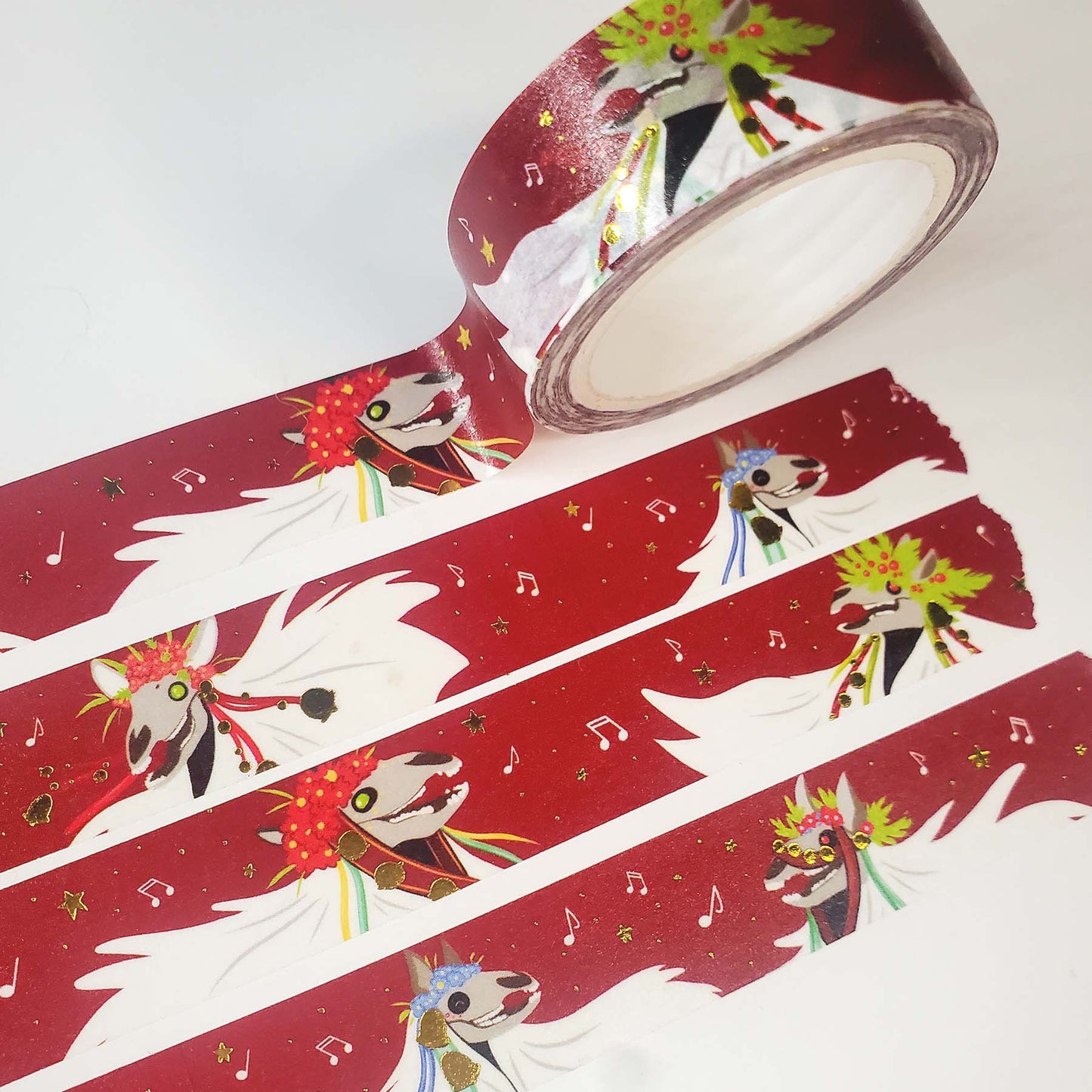 Mari Lwyd • Gold Foil Washi Tape