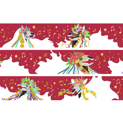 Mari Lwyd • Gold Foil Washi Tape