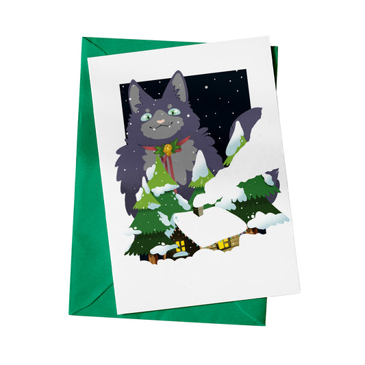 Jólakötturinn the Yule Cat • Holiday Greeting Cards