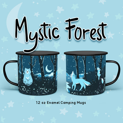 Mystic Forest Night • Enamel Mug